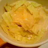 レンジでキャベツの昆布茶蒸し♪